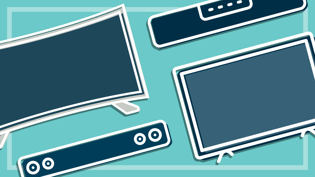 icons of high energy usage entertainment appliances