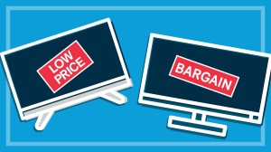 illustration_of_two_televisions_with_low_price_and_bargain_signs