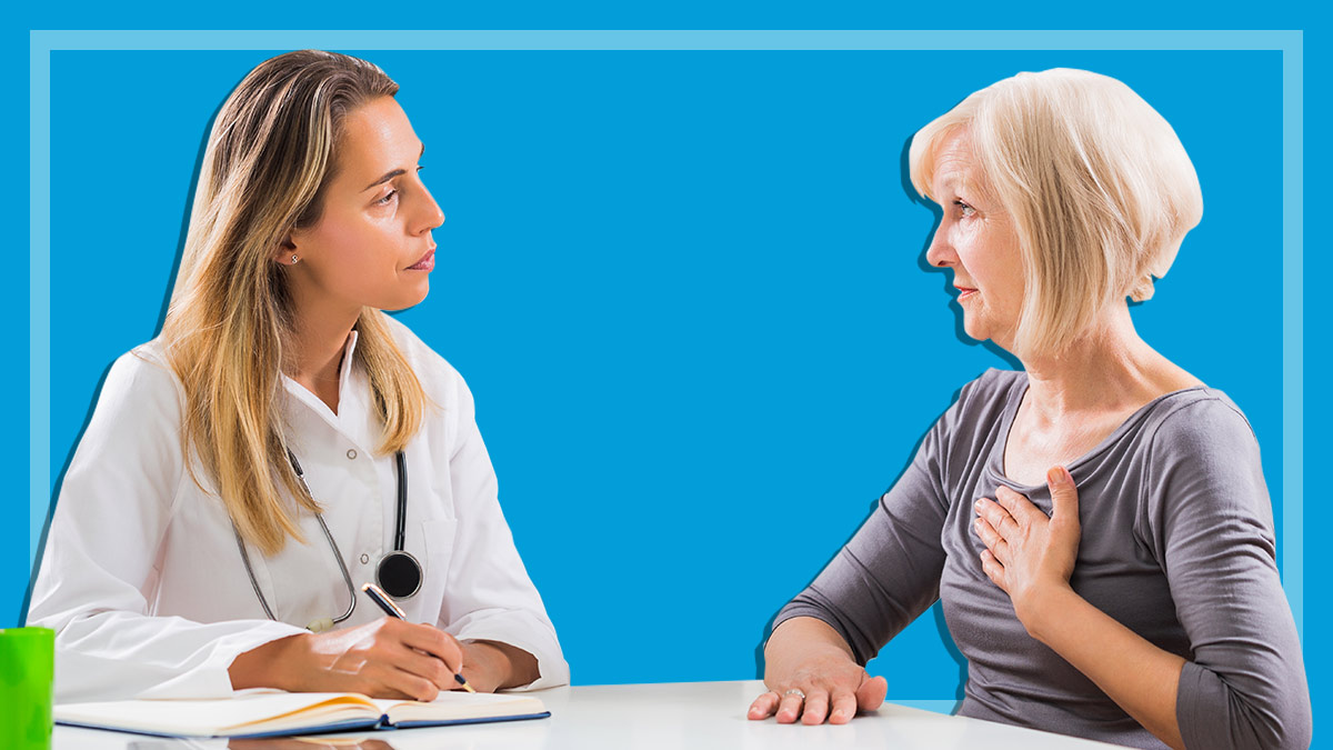 doctor and patient talking about health insurance