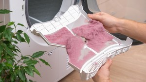 dryer lint filter full of lint