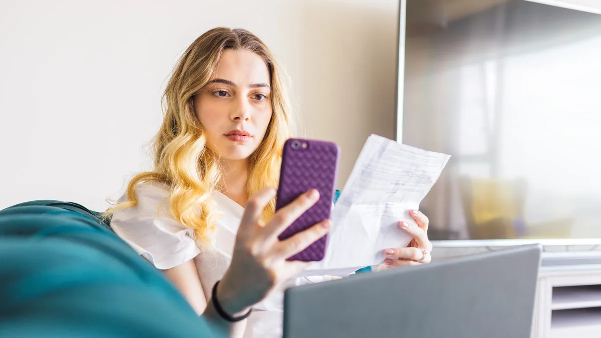 woman worrying about health insurance bill