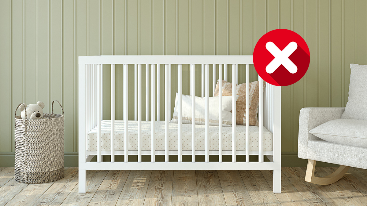 cot_in_nursery_marked_with_a_cross
