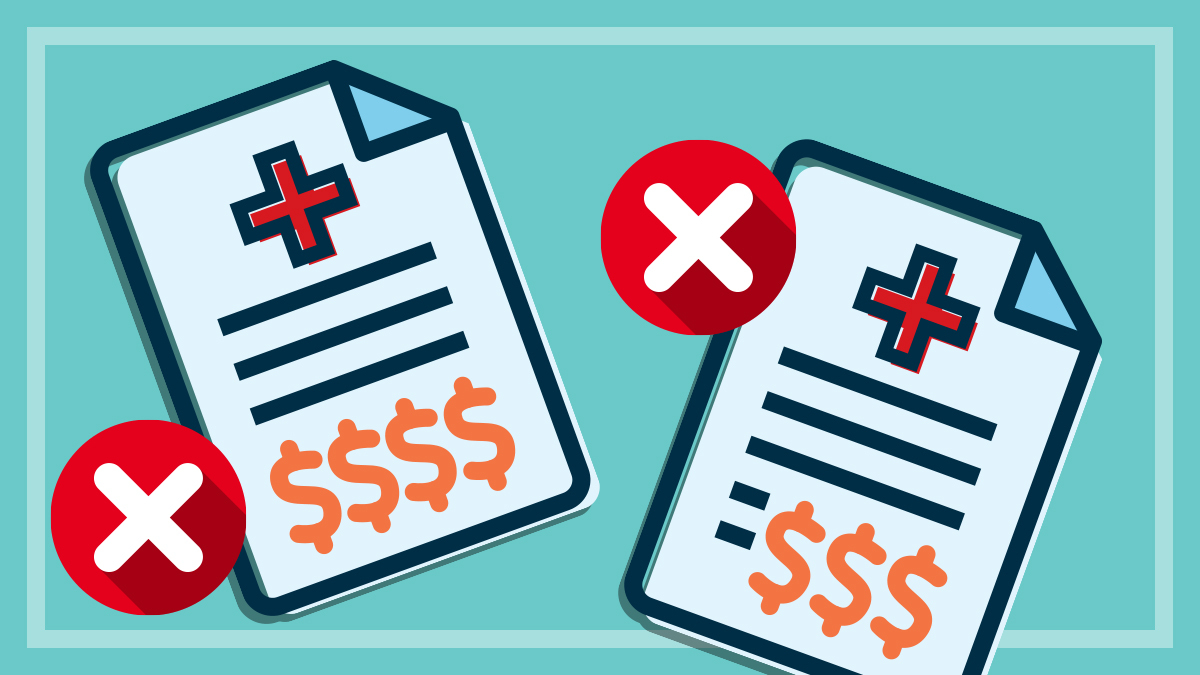 illustration_of_two_expensive_health_insurance_policies_with_crosses