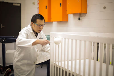 Testing cot safety in the CHOICE Mechanical Lab