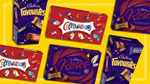 Cadbury Favourites, Cadbury Roses and Celebrations boxes