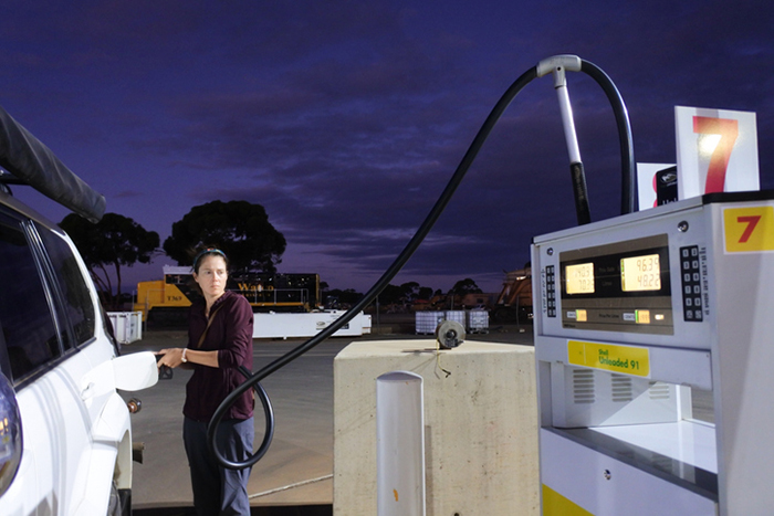 woman filling up petrol